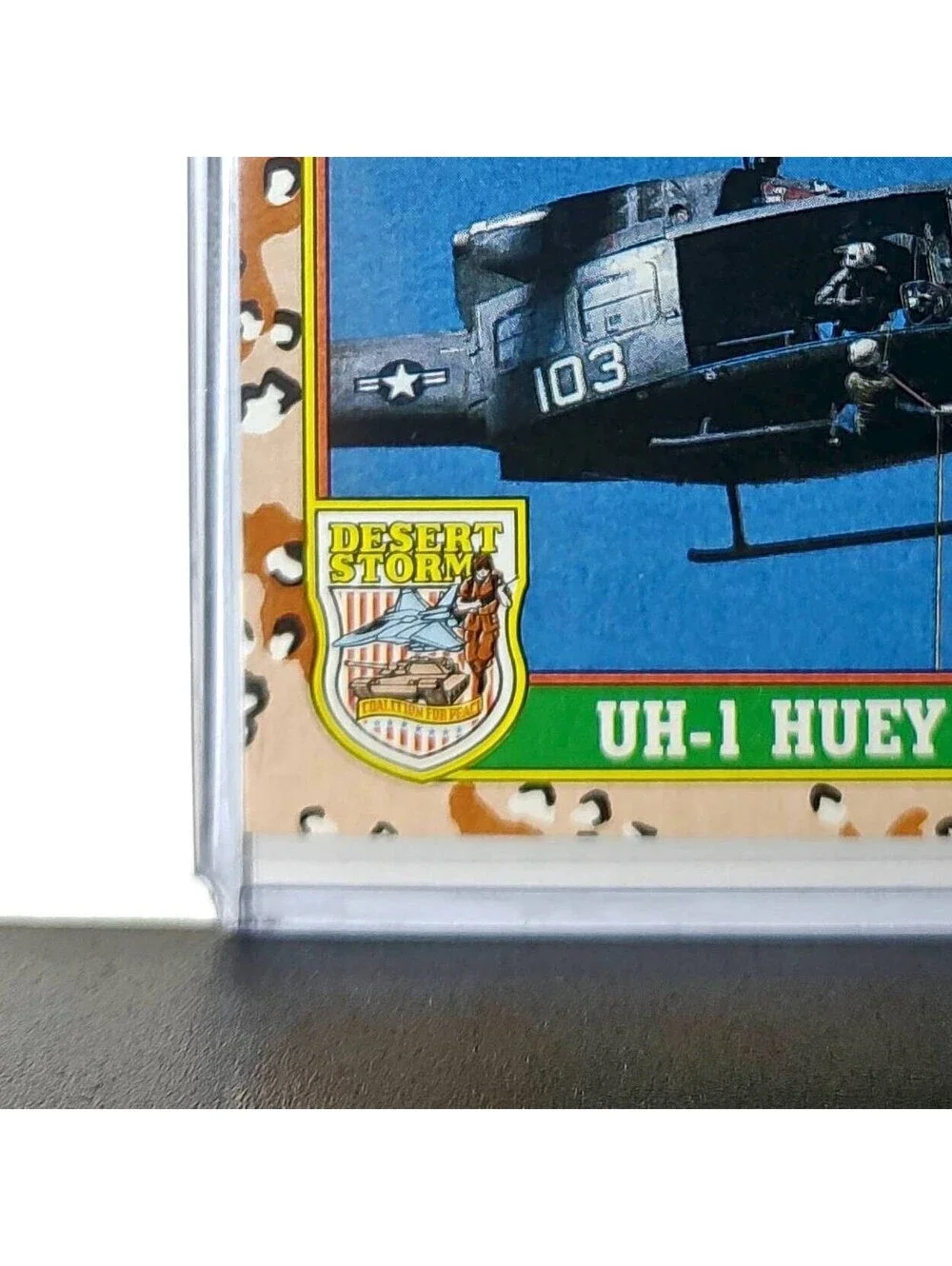 UH-1 Huey (Bell Helicopter) 1991 Topps Desert Storm #13 Card